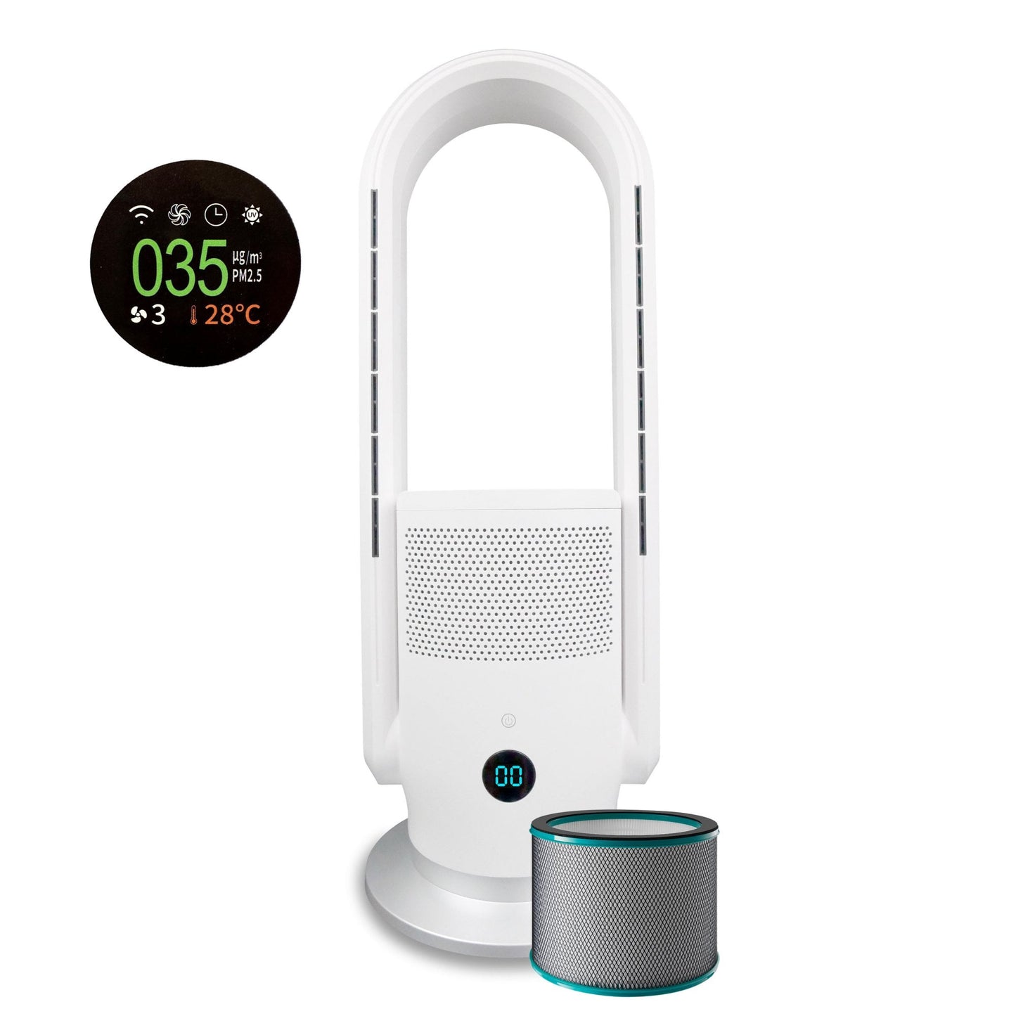 Vybra Arch Hepa+ Air Purifier with Cooling and Heating Modes