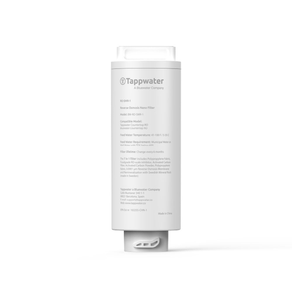 Tappwater Countertop RO SMR – Standard Replacement Filter Cartridge