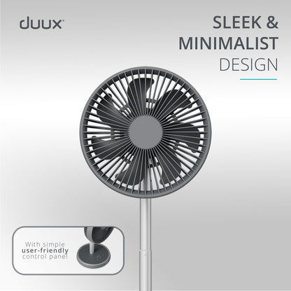 Duux Rize Cordless Fan - Charcoal