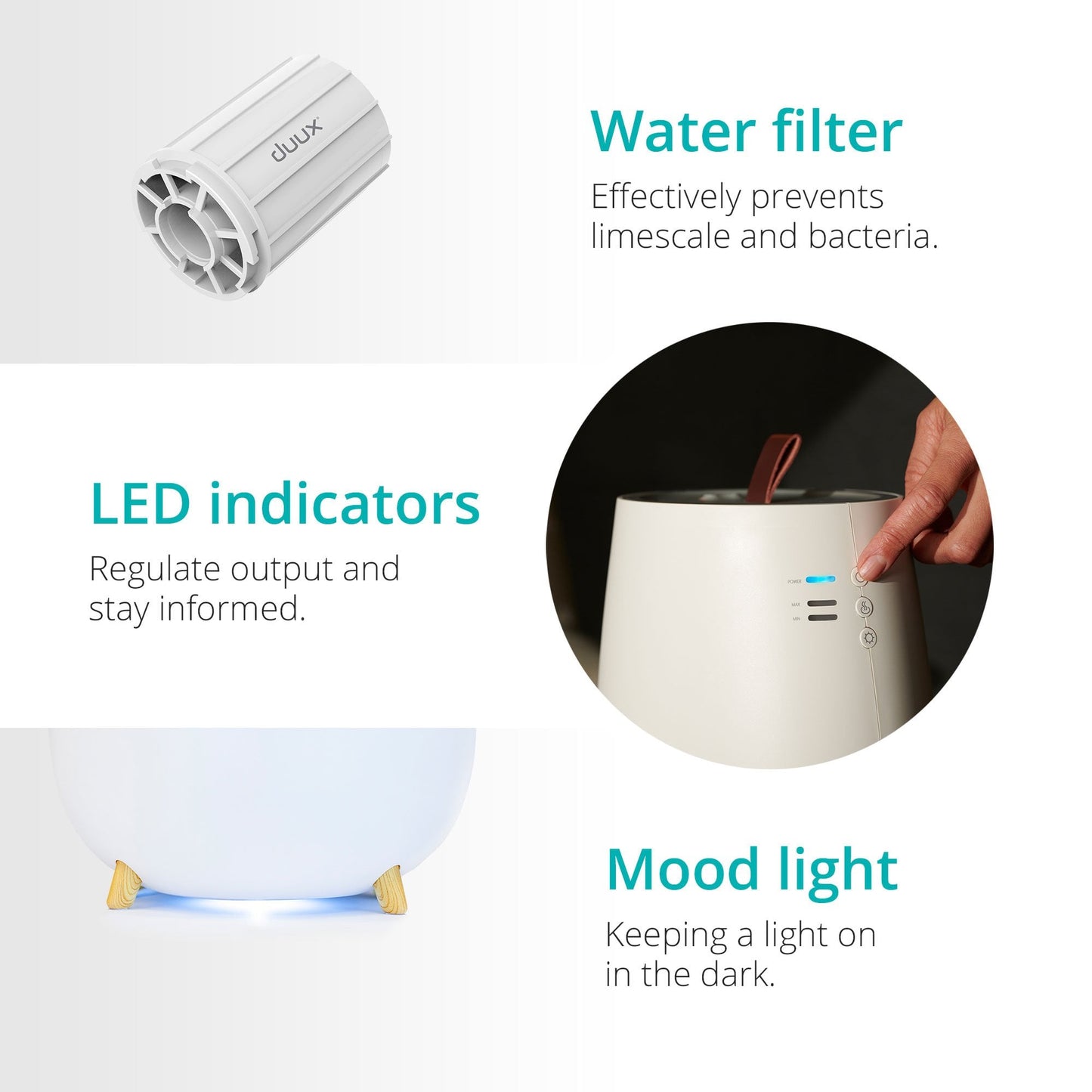Duux Tag Ultrasonic Room Humidifier