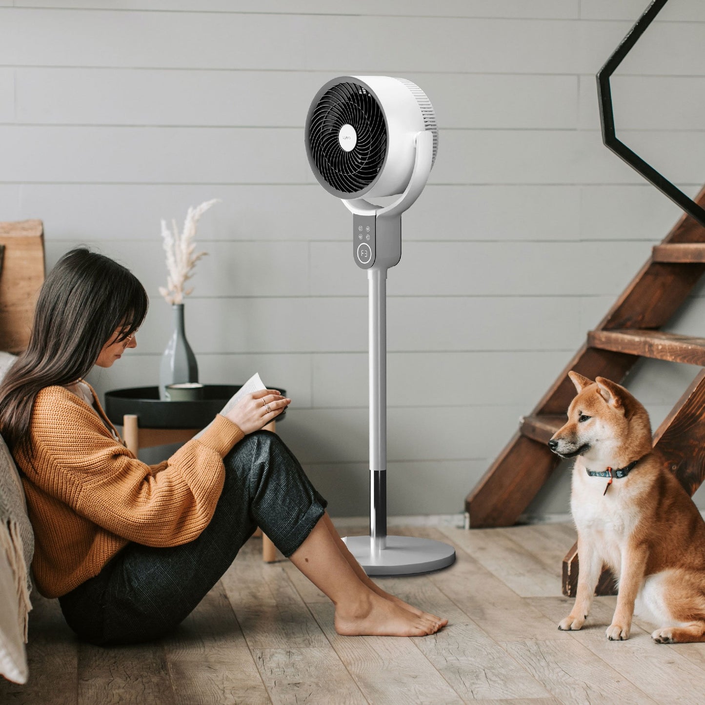 Vybra Oscillator - Dual Height Tilt & Swing Oscillating Fan