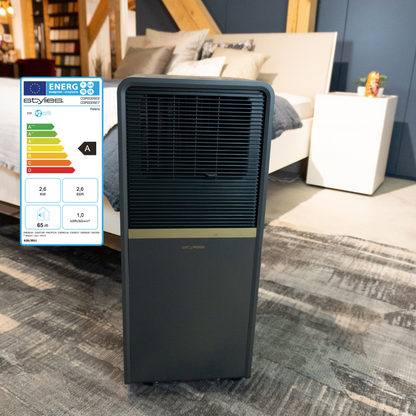 Stylies Polarix Portable Air Conditioner - Anthracite and Brass