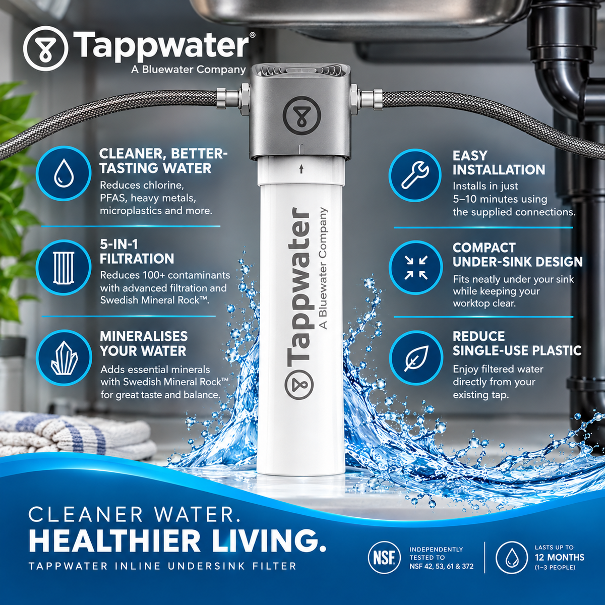 Tappwater InlinePro SMR Undersink Water Filter