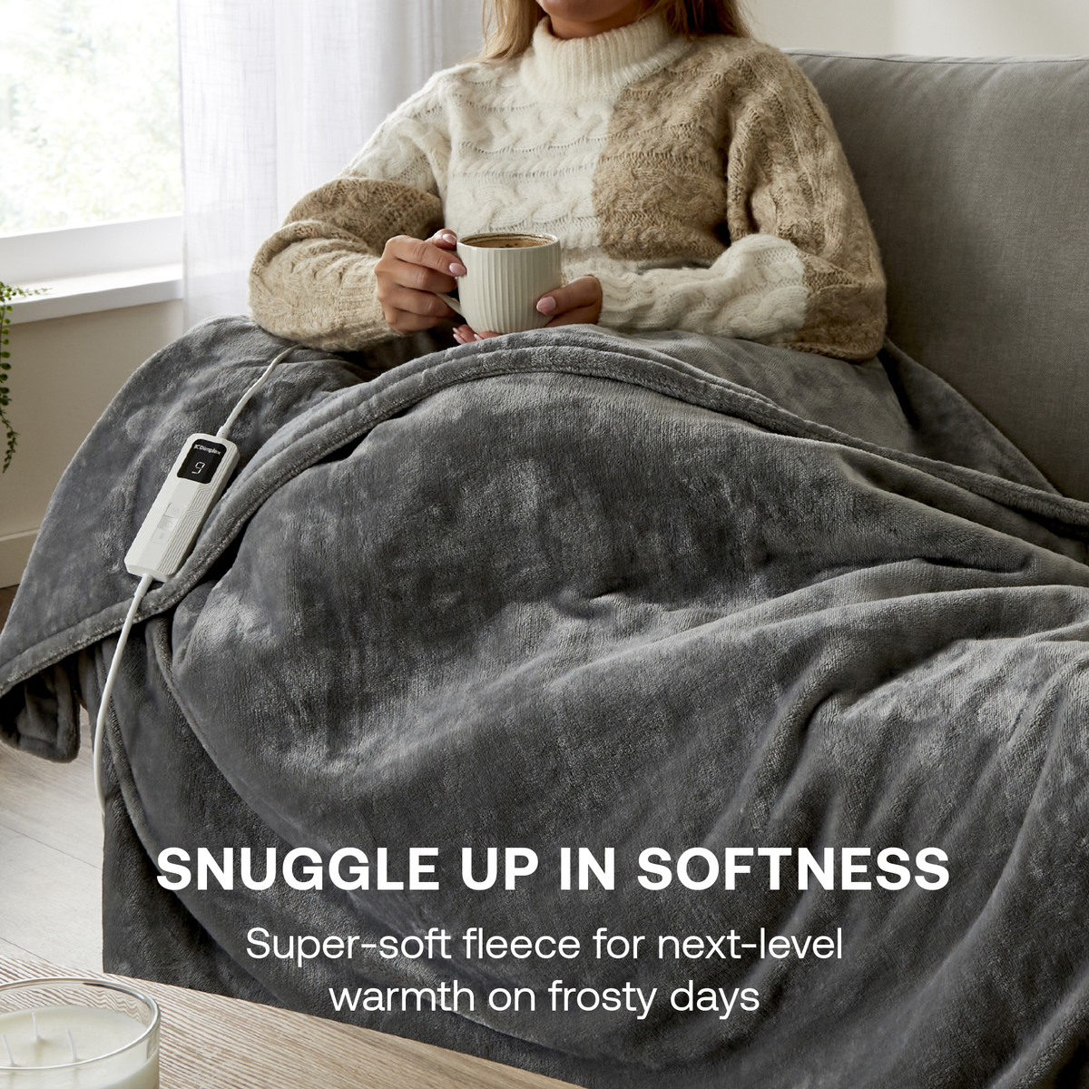 Dimplex DXHTG Super Cosy Heated Throw (Grey)