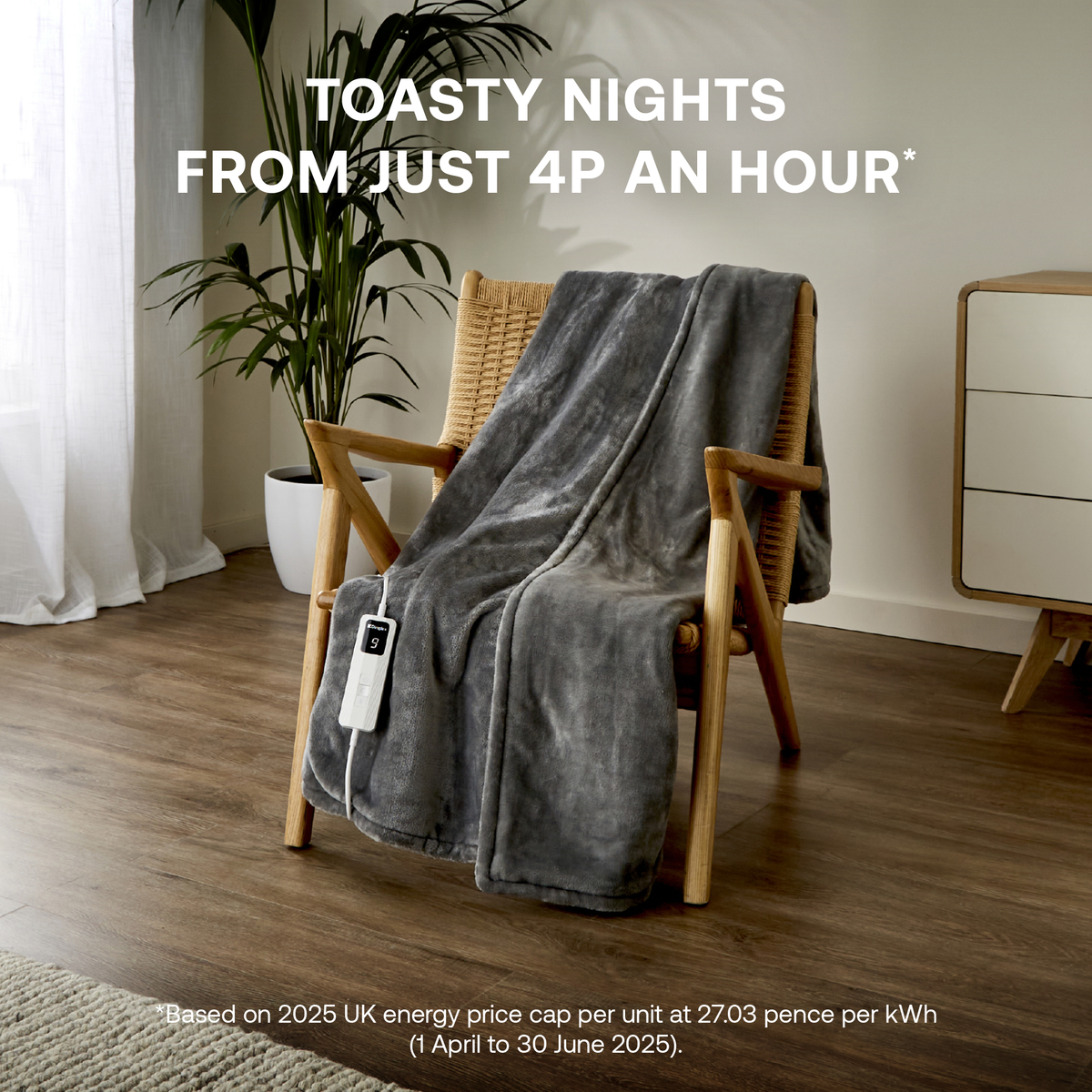Dimplex DXHTG Super Cosy Heated Throw (Grey)