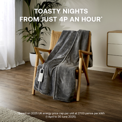 Dimplex DXHTG Super Cosy Heated Throw (Grey)