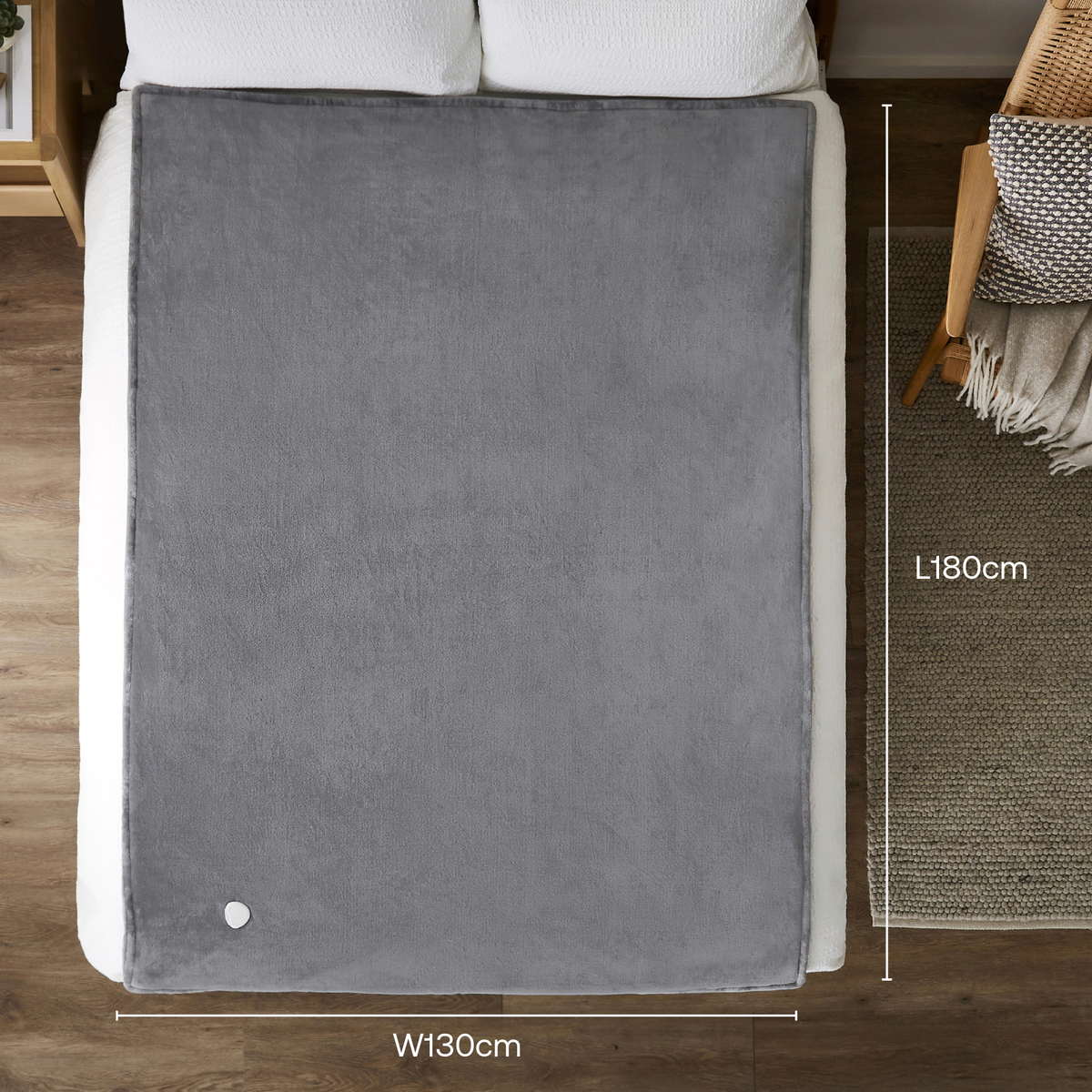 Dimplex DXHTG Super Cosy Heated Throw (Grey)