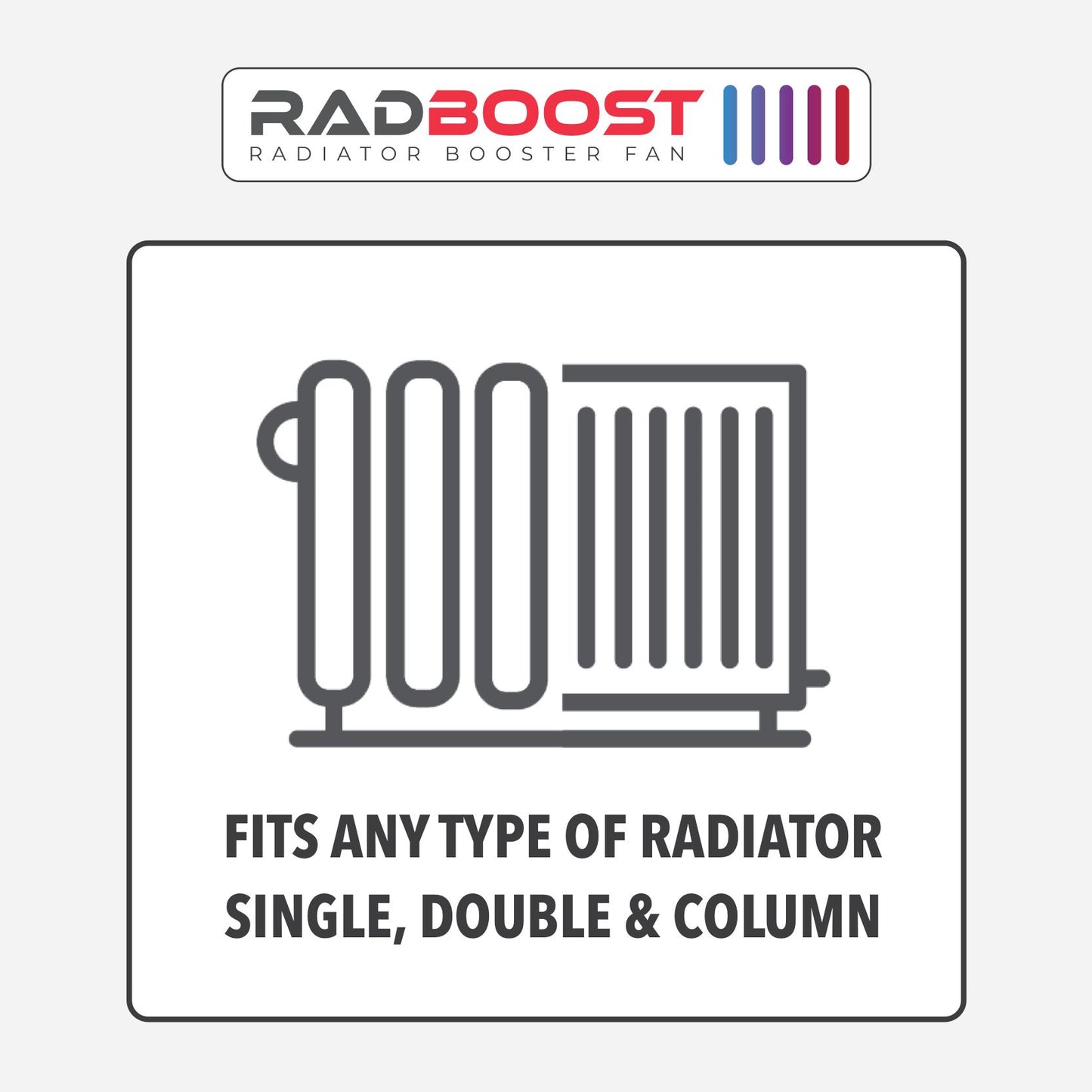 Radboost Radiator Booster Fan - Single Pack